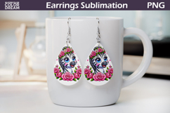 Zebra Teardrop Earrings | Animal Flowers Earrings Product Image 1