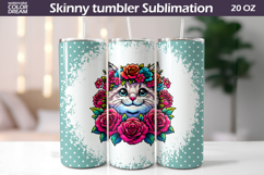 Animals Tumbler Bundle | Cute Animals Floral Tumbler Wrap Product Image 5
