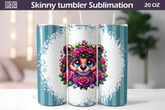 Animals Tumbler Bundle | Cute Animals Floral Tumbler Wrap Product Image 26