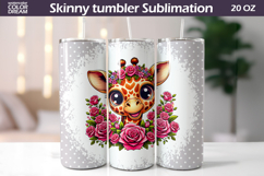 Animals Tumbler Bundle | Cute Animals Floral Tumbler Wrap Product Image 7