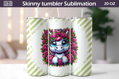 Horse Tumbler Wrap | Animal Floral Tumbler Product Image 1