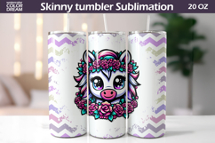Horse Tumbler Wrap | Animal Floral Tumbler Product Image 1