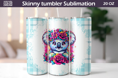Koala Tumbler Wrap | Animal Floral Tumbler Product Image 1