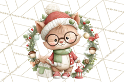 Christmas Animal Santa and Elves Mini World Clipart PNG Product Image 2