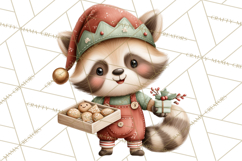 Christmas Animal Santa and Elves Mini World Clipart PNG Product Image 5