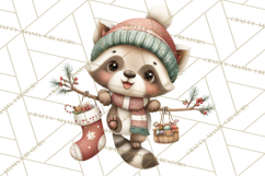 Christmas Animal Santa and Elves Mini World Clipart PNG Product Image 2