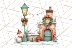 Christmas Animal Santa and Elves Mini World Clipart PNG Product Image 3