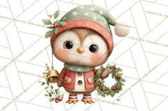 Christmas Animal Santa and Elves Mini World Clipart PNG Product Image 3