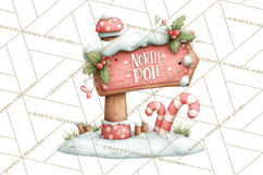 Christmas Animal Santa and Elves Mini World Clipart PNG Product Image 4