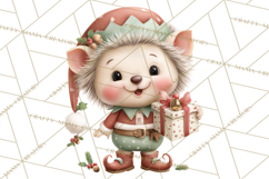Christmas Animal Santa and Elves Mini World Clipart PNG Product Image 4