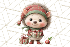 Christmas Animal Santa and Elves Mini World Clipart PNG Product Image 5