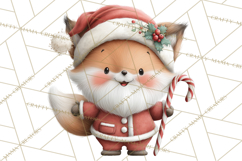 Christmas Animal Santa and Elves Mini World Clipart PNG Product Image 4