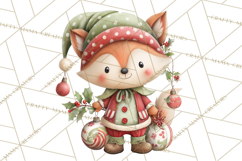 Christmas Animal Santa and Elves Mini World Clipart PNG Product Image 5