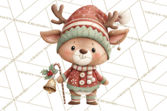 Christmas Animal Santa and Elves Mini World Clipart PNG Product Image 3