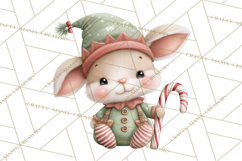 Christmas Animal Santa and Elves Mini World Clipart PNG Product Image 4