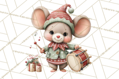 Christmas Animal Santa and Elves Mini World Clipart PNG Product Image 4