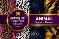 Animal Seamless Skin Digital Paper, Animal digital paper Product Image 1