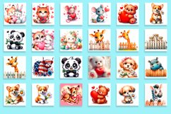 Animal square coaster sublimation bundle | Cow coaster PNG Product Image 2