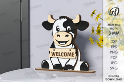 Animal Stand Decors Bundle Laser Cut. Home Decor SVG Product Image 2