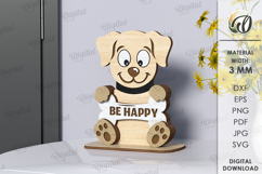 Animal Stand Decor Laser Cut. Dog SVG Product Image 1