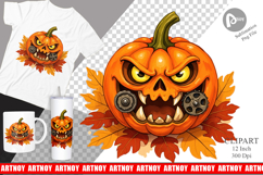 Steampunk Halloween Animals Clipart Product Image 1