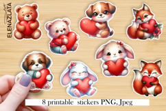 Cute Animal love Stickers | Summer Stickers Product Image 1