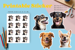 Dog Sticker Printable Funny Dog Meme Sticker Animal Pet_4 Product Image 1