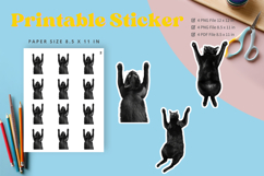 Cat Sticker Printable Funny Cat Meme Sticker Kitty Faces_26 Product Image 1
