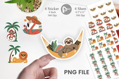 Summer Day Animal Sticker Product Image 1