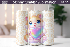 Animal Valentine Tumbler | Hamster Heart Tumbler Product Image 1