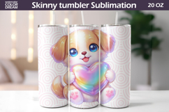 Animal Valentine Tumbler | Dog Heart Tumbler Product Image 1