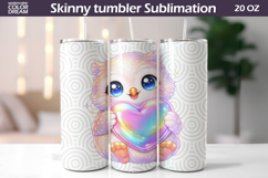 Animal Valentine Tumbler | Owl Heart Tumbler Product Image 1
