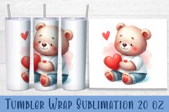 Animal - holding heart in hands. Tumbler Wrap | 20 oz. Product Image 1