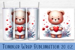 Animal - holding heart in hands. Tumbler Wrap | 20 oz. Product Image 1