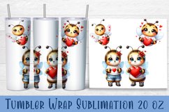 Animal - holding heart in hands. Tumbler Wrap | 20 oz. Product Image 1