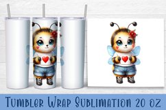 Animal - holding heart in hands. Tumbler Wrap | 20 oz. Product Image 1