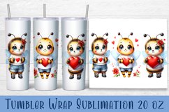 Animal - holding heart in hands. Tumbler Wrap | 20 oz. Product Image 1