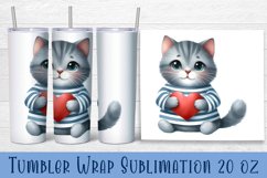 Animal - holding heart in hands. Tumbler Wrap | 20 oz. Product Image 1