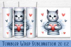 Animal - holding heart in hands. Tumbler Wrap | 20 oz. Product Image 1