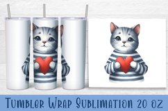 Animal - holding heart in hands. Tumbler Wrap | 20 oz. Product Image 1
