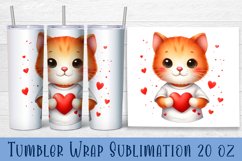 Animal - holding heart in hands. Tumbler Wrap | 20 oz. Product Image 1