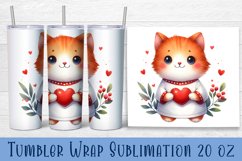 Animal - holding heart in hands. Tumbler Wrap | 20 oz. Product Image 1