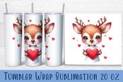 Animal - holding heart in hands. Tumbler Wrap | 20 oz. Product Image 1