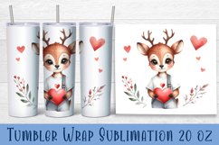 Animal - holding heart in hands. Tumbler Wrap | 20 oz. Product Image 1