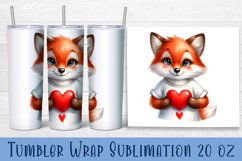 Animal - holding heart in hands. Tumbler Wrap | 20 oz. Product Image 1