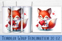 Animal - holding heart in hands. Tumbler Wrap | 20 oz. Product Image 1