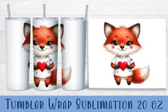 Animal - holding heart in hands. Tumbler Wrap | 20 oz. Product Image 1
