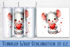 Animal - holding heart in hands. Tumbler Wrap | 20 oz. Product Image 1