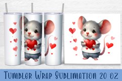 Animal - holding heart in hands. Tumbler Wrap | 20 oz. Product Image 1