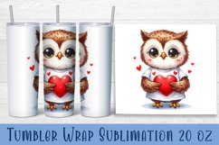 Animal - holding heart in hands. Tumbler Wrap | 20 oz. Product Image 1